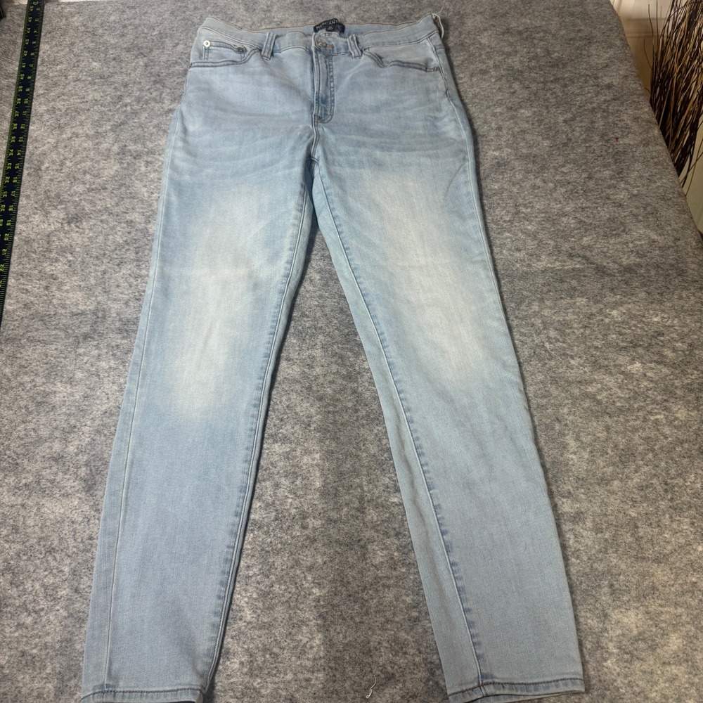 J.Crew Mercantile Women Light Wash Skinny Jeans Size 31 High Rise J6606 Blue